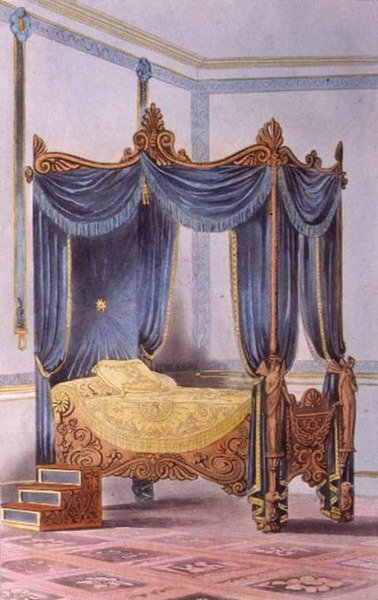 Letto a baldacchino, tavola 186 da 