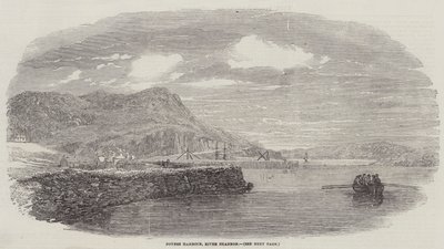 Porto di Foynes, Fiume Shannon (incisione) da English School