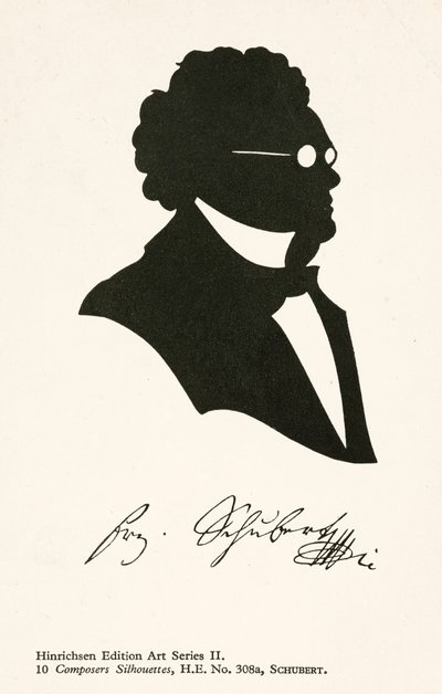 Franz Schubert, compositore austriaco (litografia) da English School