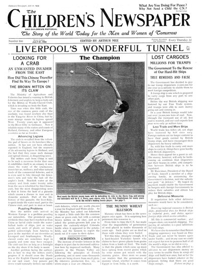 Fred Perry, prima pagina di 