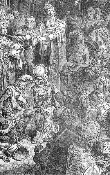 La corte di Federico Barbarossa (1123-90) a Magonza, da 