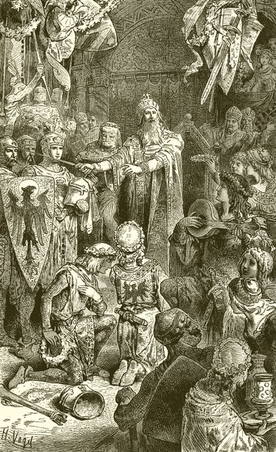 Corte di Federico Barbarossa a Magonza da English School