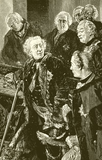 Federico il Grande alla Bara del Grande Elettore da English School
