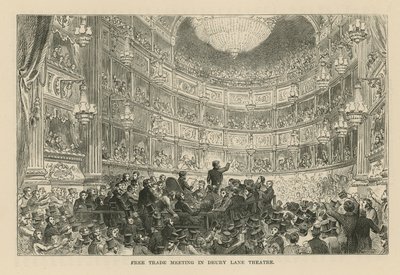 Incontro per il libero scambio al Drury Lane Theatre da English School