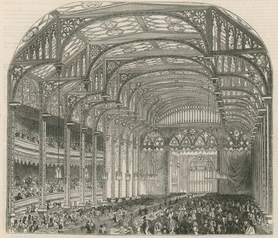 Bazar del libero scambio, Covent Garden Theatre, Londra da English School