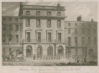 Freemasons Tavern, Great Duncan Street, Lincolns Inn Fields, Londra da English School