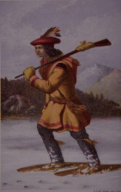 Trapper francese in Canada nel XVIII secolo da English School