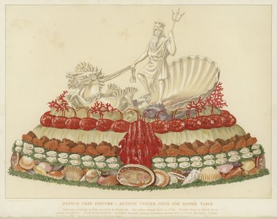 Capolavoro francese - centrotavola artistico per tavolo da cena da English School