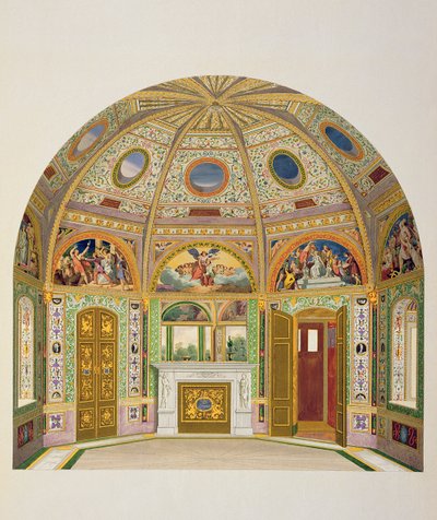 Decorazione a fresco nella Casa Estiva di Buckingham Palace, da The Decorations of the Garden Pavilion in the Grounds of Buckingham Palace di Ludwig Gruner (1801-82) e Anna Brownell Jameson (1794-1860) da English School