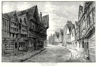 Via dei Frati, Worcester (incisione) da English School