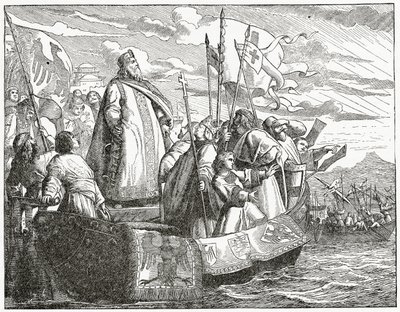 Friedrich attraversa in Asia Minore, 1882 da English School
