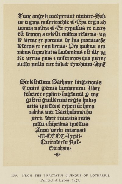 Dal Tractatus Quinque di Lotharius, stampato a Lione da English School