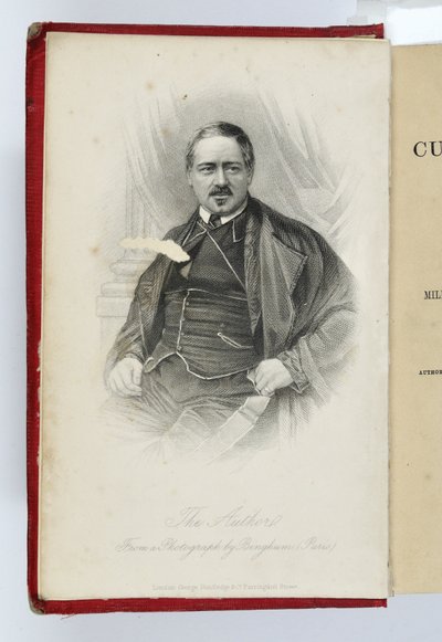 Frontespizio da La campagna culinaria di Soyer con un ritratto dell