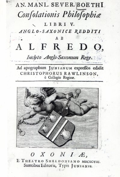 Frontespizio della traduzione di Christopher Rawlinson dell
