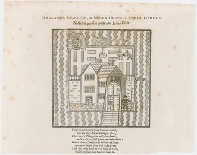 Frontespizio di Hollands Leaguer, 1632. Paris Garden da English School