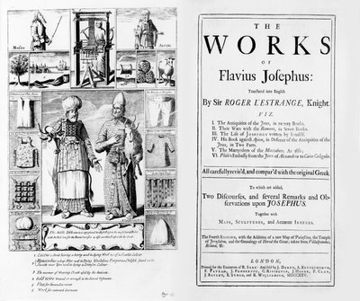 Frontespizio di The Works of Flavius Josephus, 1725 da English School