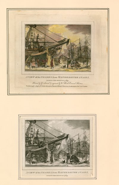 Frost Fair del 1789 da English School