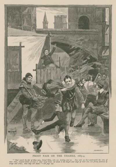 Fiera del gelo sul Tamigi, 1683-84 da English School