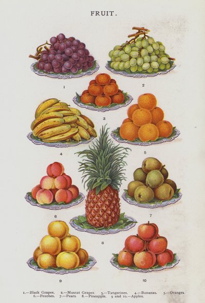 Frutta (cromolitografia) da English School