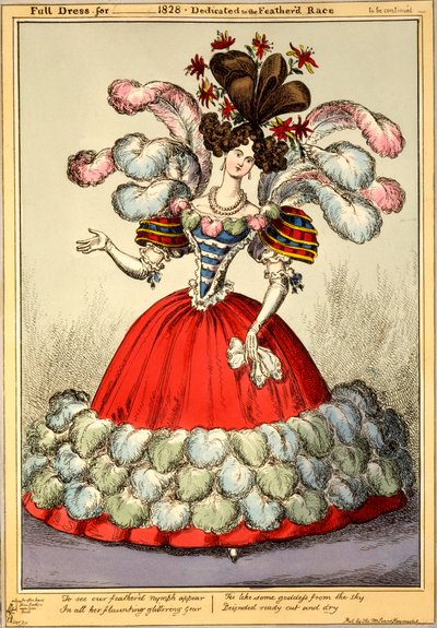 Abito completo per _ 1828 - Dedicato alla razza piumata, 1828 da English School