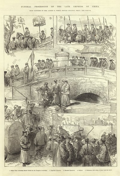 Processione funebre della defunta imperatrice della Cina da English School