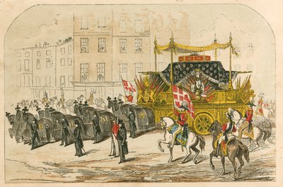 Carro funebre del Duca di Wellington da English School