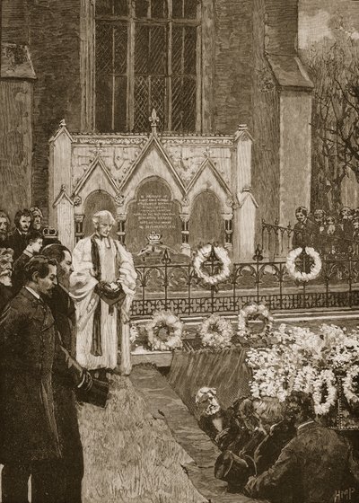 Funerale di Lord Beaconsfield a Hughenden da English School