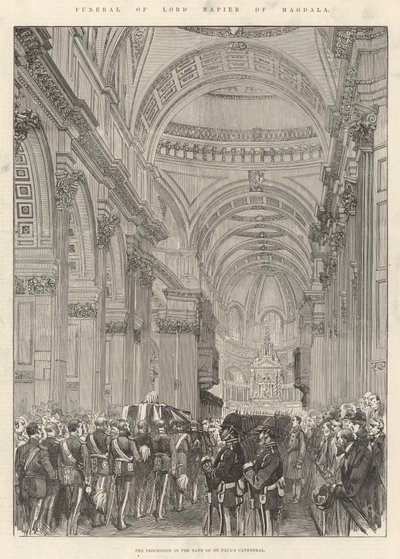 Funerale di Lord Napier di Magdala da English School