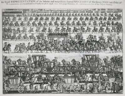 Processione funebre per il Duca di Marlborough da English School