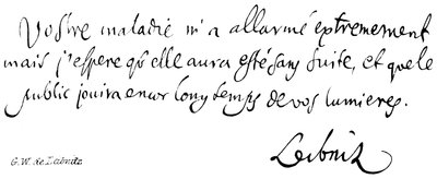 G W de Leibnitz da English School