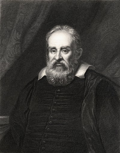 Galileo Galilei (1564-1642) dalla Galleria dei Ritratti, pubblicata nel 1833 da English School