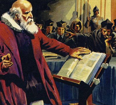 La scoperta di Galileo che la Terra ruotava attorno al Sole fu considerata eresia da English School