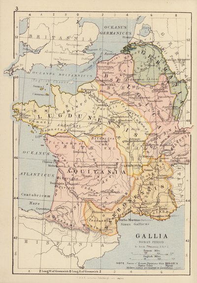 Gallia, periodo romano da English School