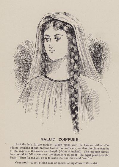 Coiffure gallica (incisione) da English School