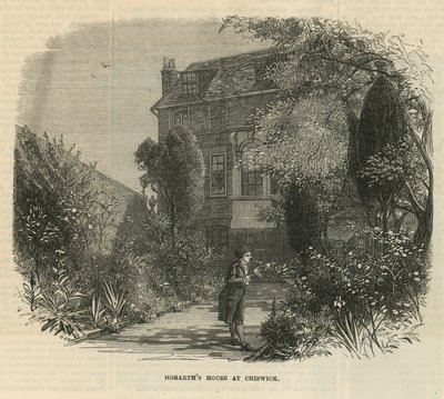 Giardino della casa di William Hogarth da English School
