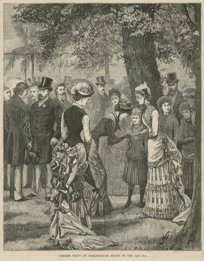 Festa in giardino a Marlborough House il 23 luglio 1883 da English School