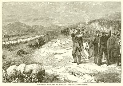 Garibaldi attaccato dalle truppe italiane ad Aspromonte da English School