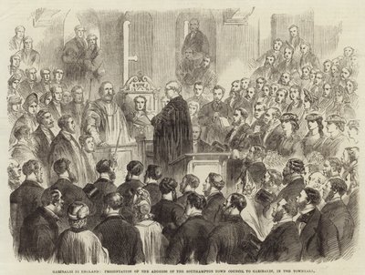 Garibaldi in Inghilterra da English School