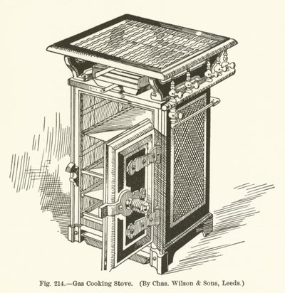 Fornello a gas, di Charles Wilson and Sons, Leeds da English School