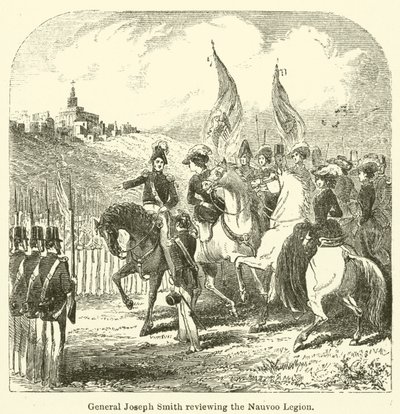 Il generale Joseph Smith rivede la Legione di Nauvoo da English School