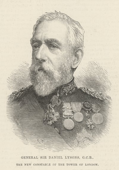 Generale Sir Daniel Lysons, GCB, il Nuovo Conestabile della Torre di Londra da English School
