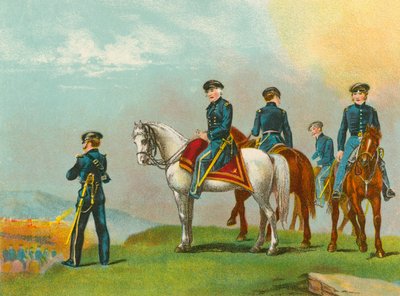 Il generale Taylor alla battaglia di Monterrey da English School