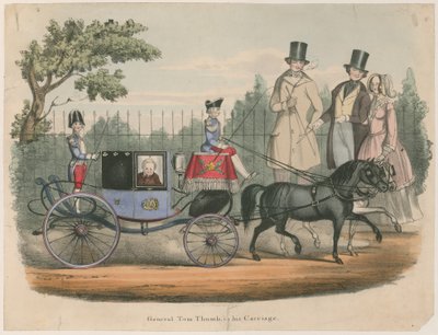 Generale Tom Thumb nella sua carrozza da English School