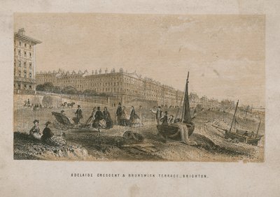 Vista generale di Adelaide Crescent e Brunswick Terrace da English School