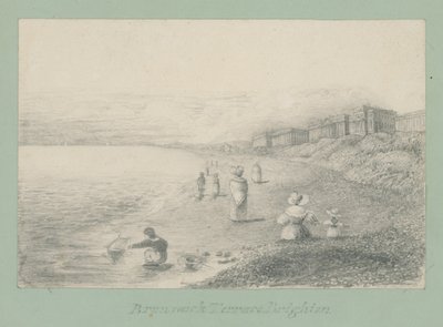 Vista generale di Brunswick Terrace a Brighton da English School