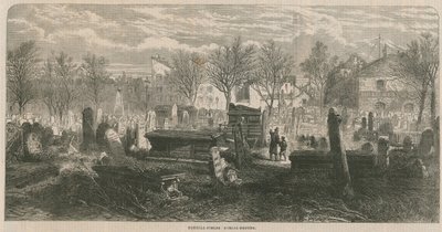 Veduta generale del cimitero di Bunhill Fields da English School