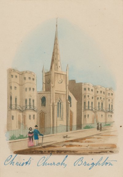 Vista generale della Christ Church a Brighton da English School