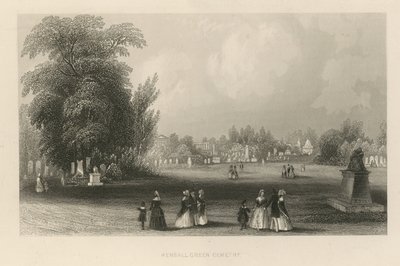 Veduta generale del Cimitero di Kensall Green da English School