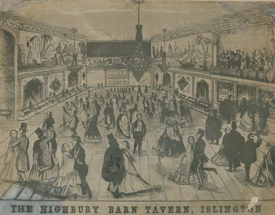 Vista generale delle persone alla Highbury Barn Tavern da English School