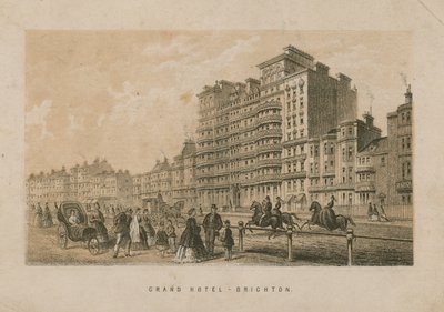 Vista generale del Grand Hotel a Brighton da English School